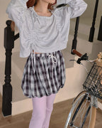 ribbon shirring top