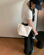happy color glossy shoulder bag