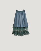 tiered volume frill tulle skirt
