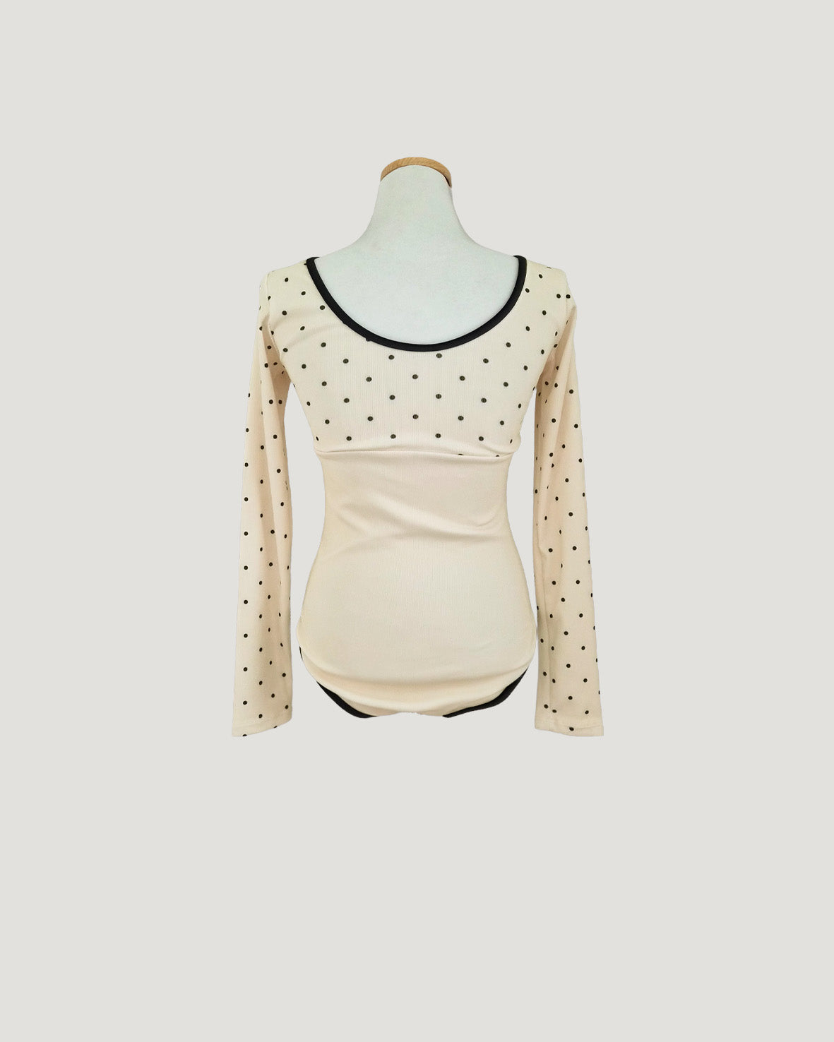 dot long sleeve swimwear