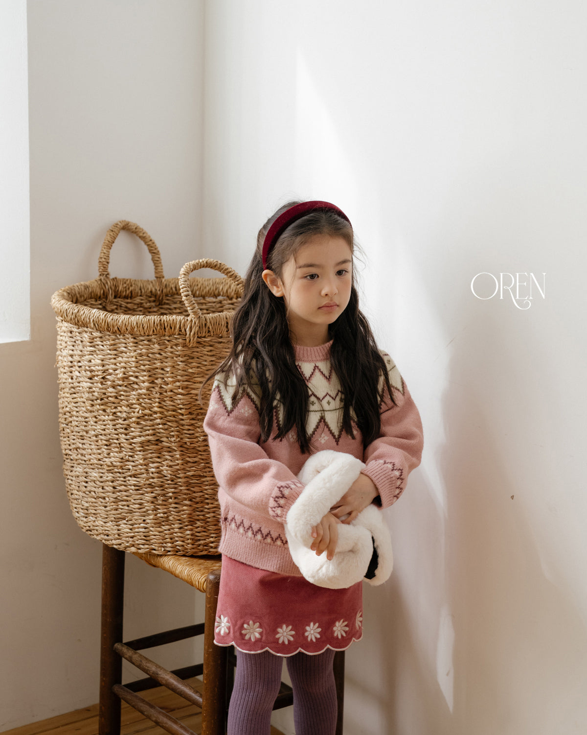 【OREN】velvet hairband