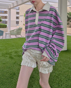 satin shirring short pants