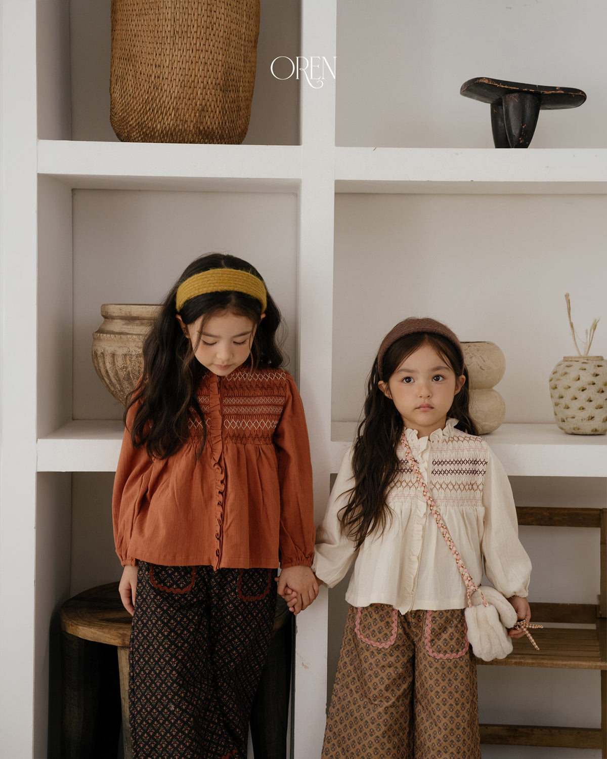 【OREN】merci smock blouse