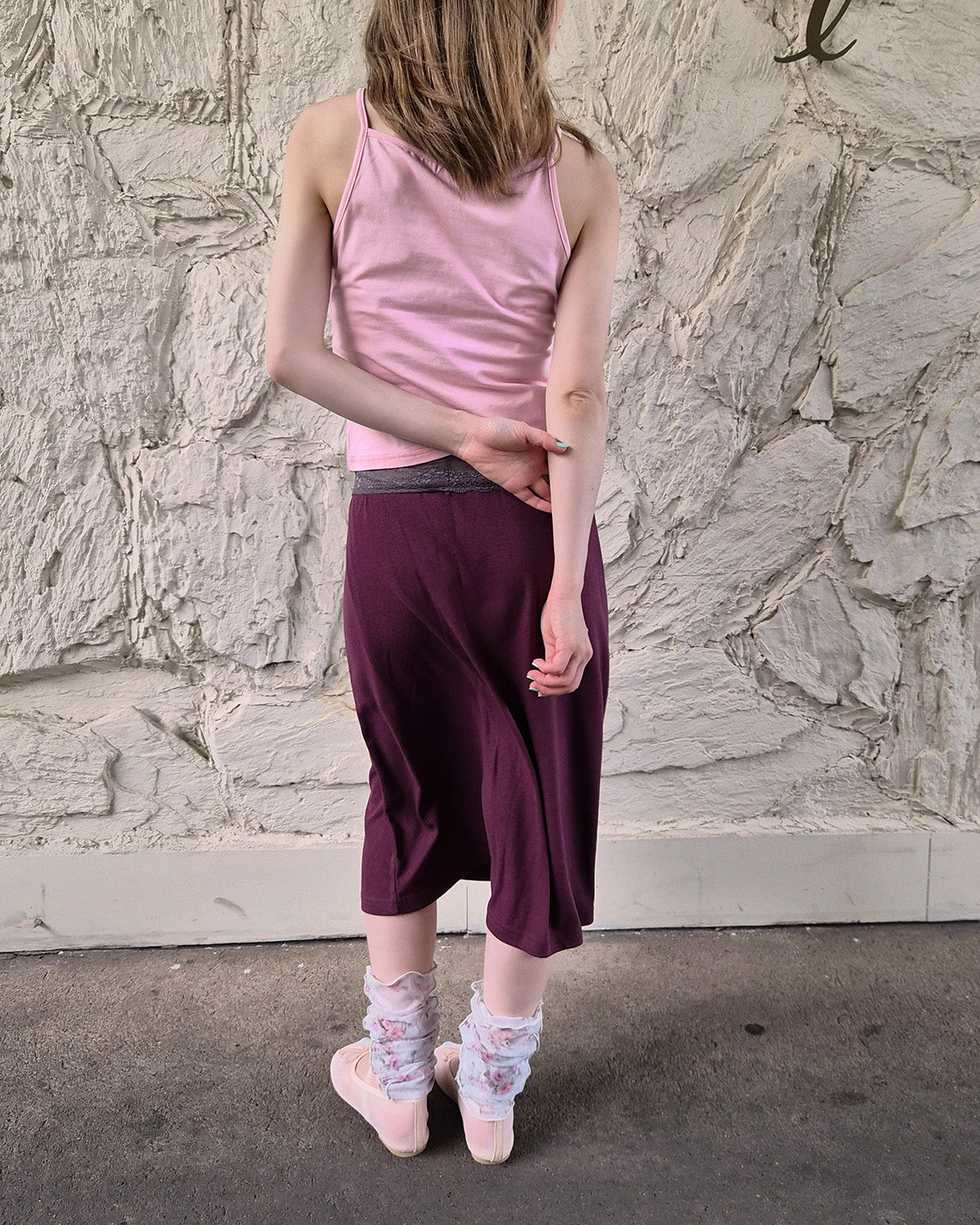 flower sheer leg warmers