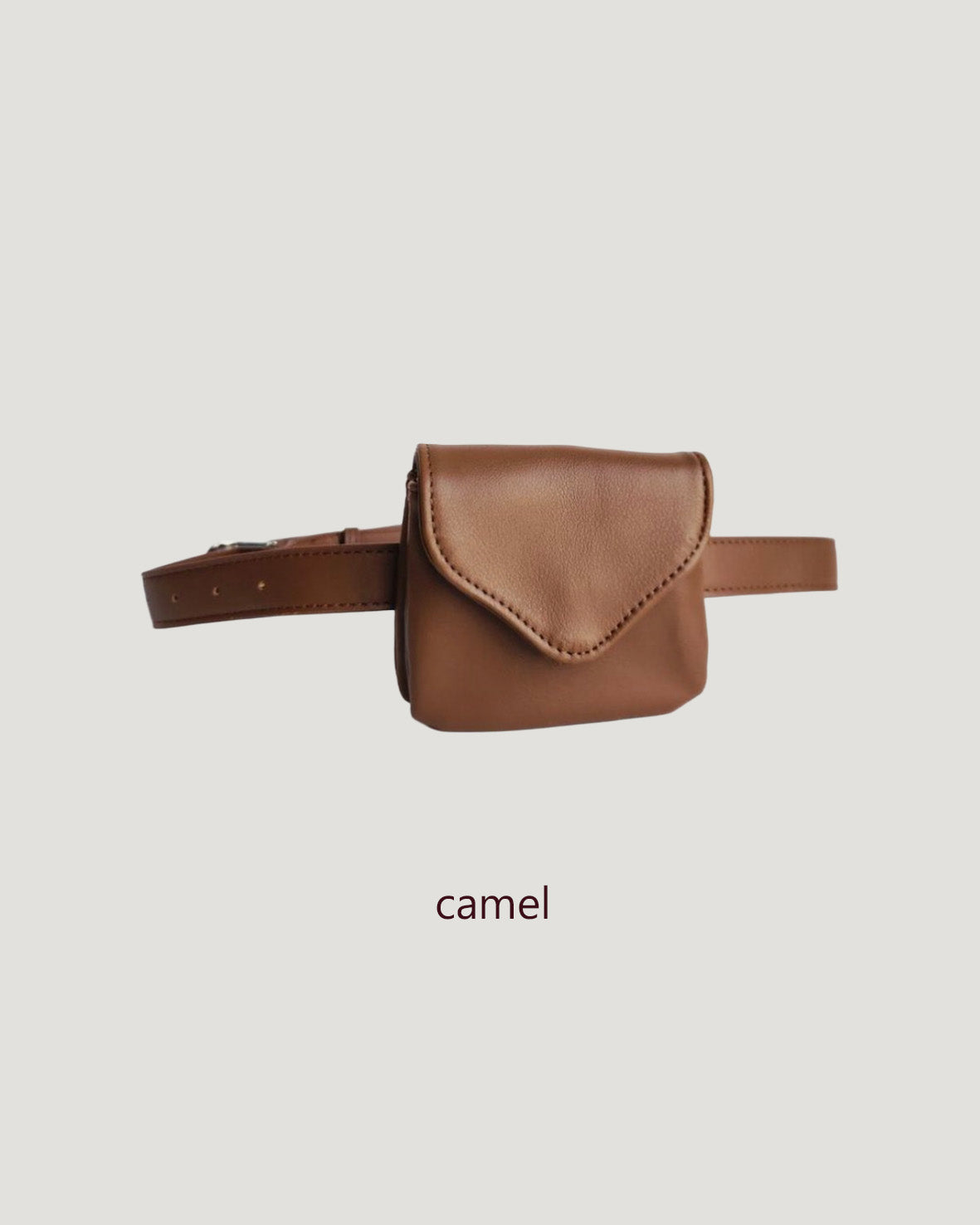 faux leather pouch belt