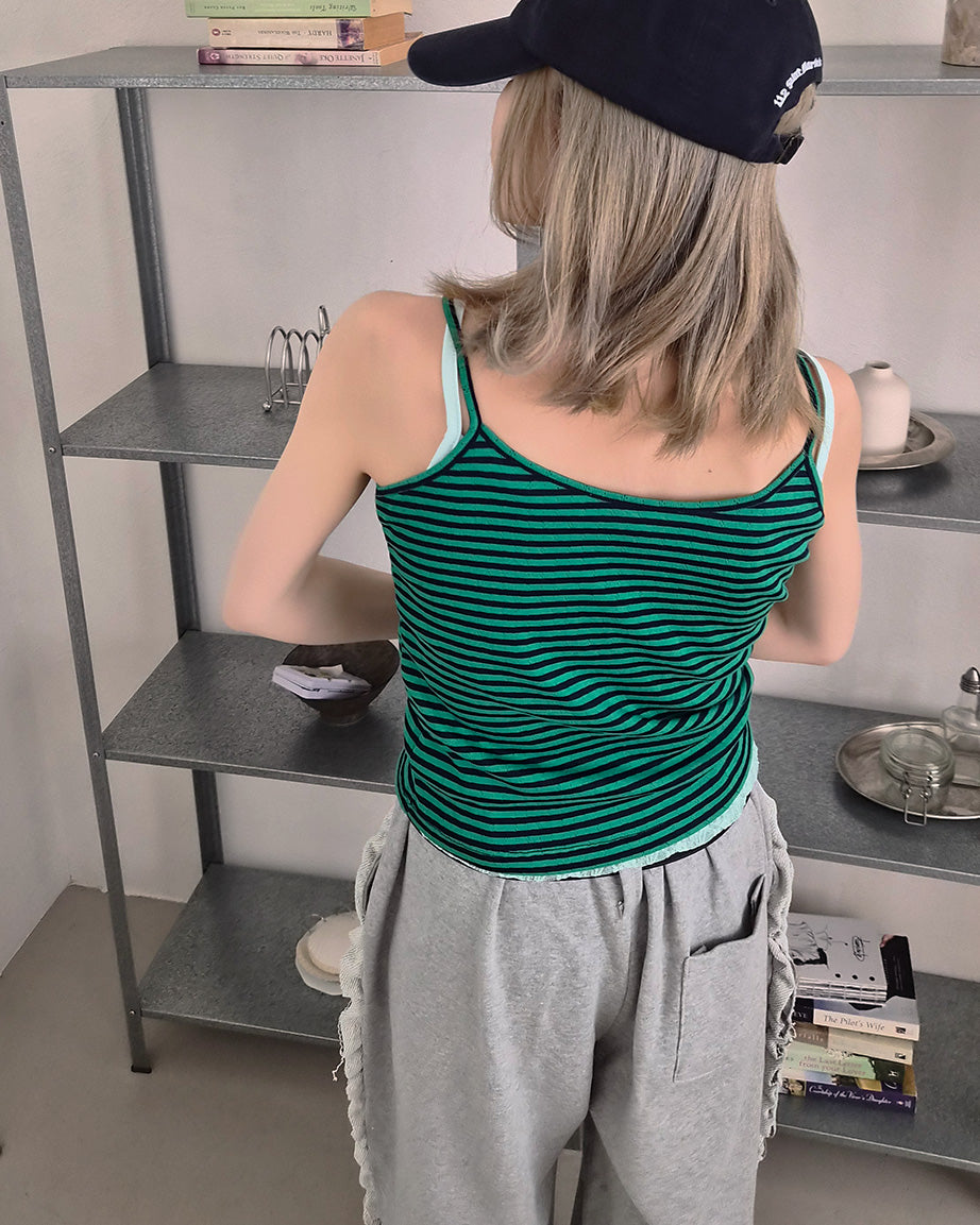 multi stripe camisole
