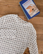 dot sheer long sleeves T