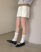studs mary jane flat shoes