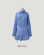 stripe layered shirts