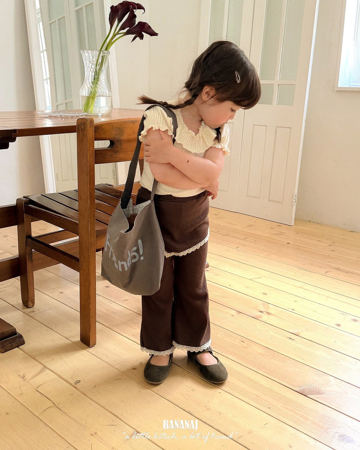 【BANANAJ】jardin skirt pants