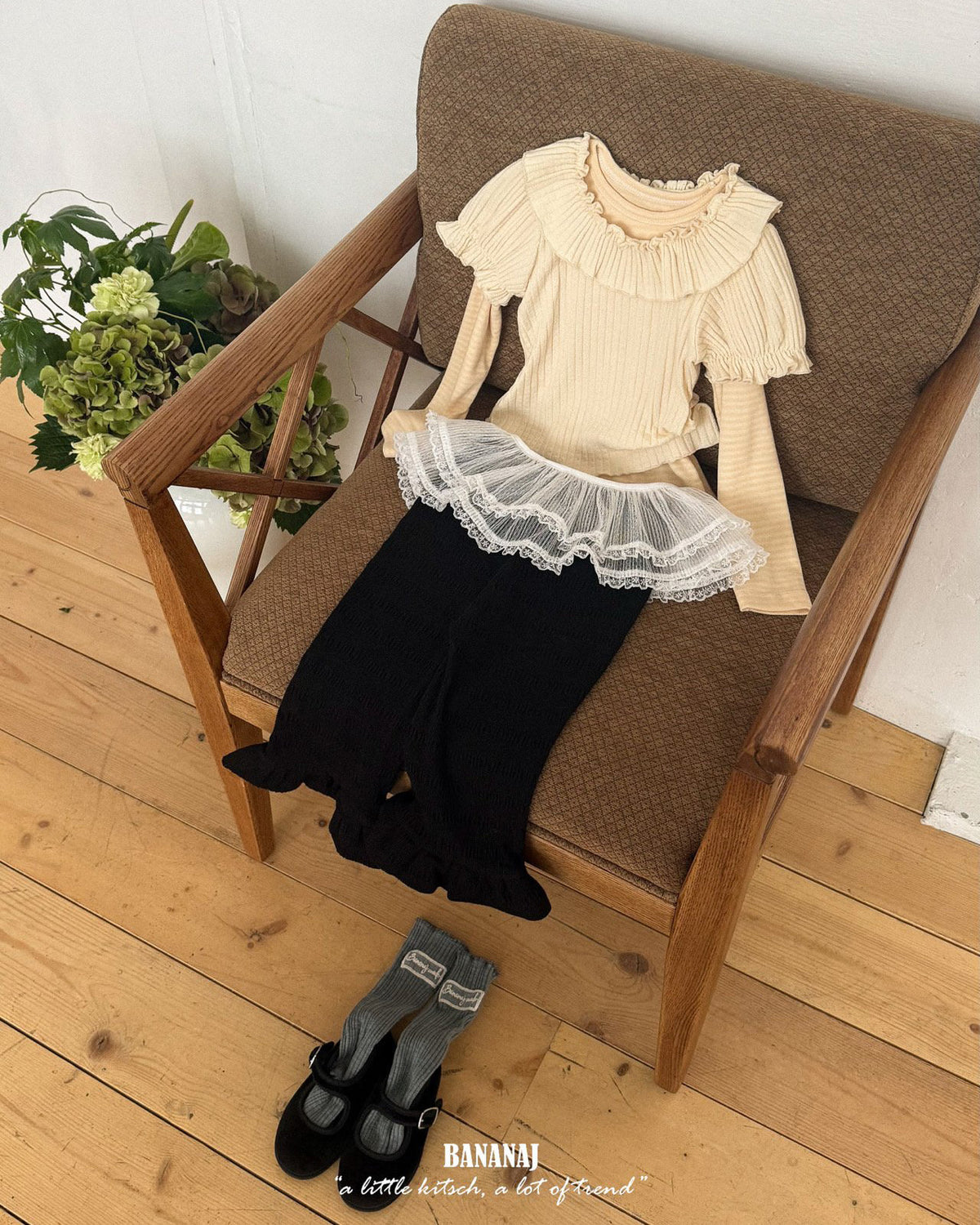 【BANANAJ】candy stripe tee