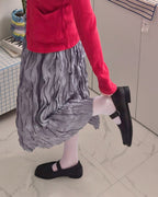 shirring popcorn skirt