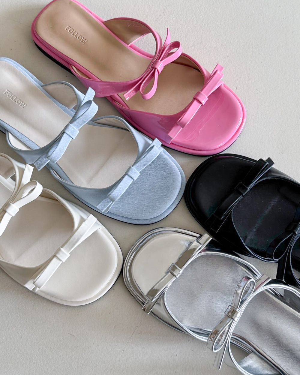 round ribbon sandals