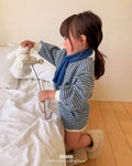 【BANANAJ】knit stripe sweatshirt