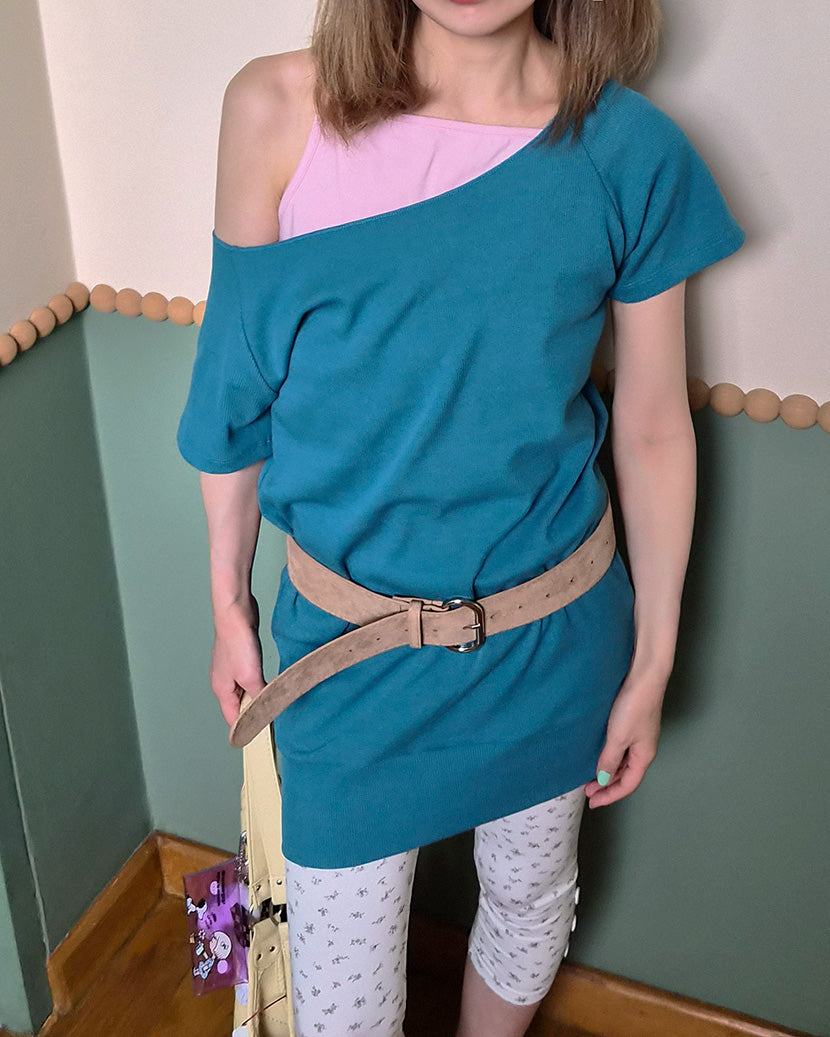 off shoulder I line tunic