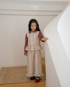 【OREN】groot quilted vest SET UP