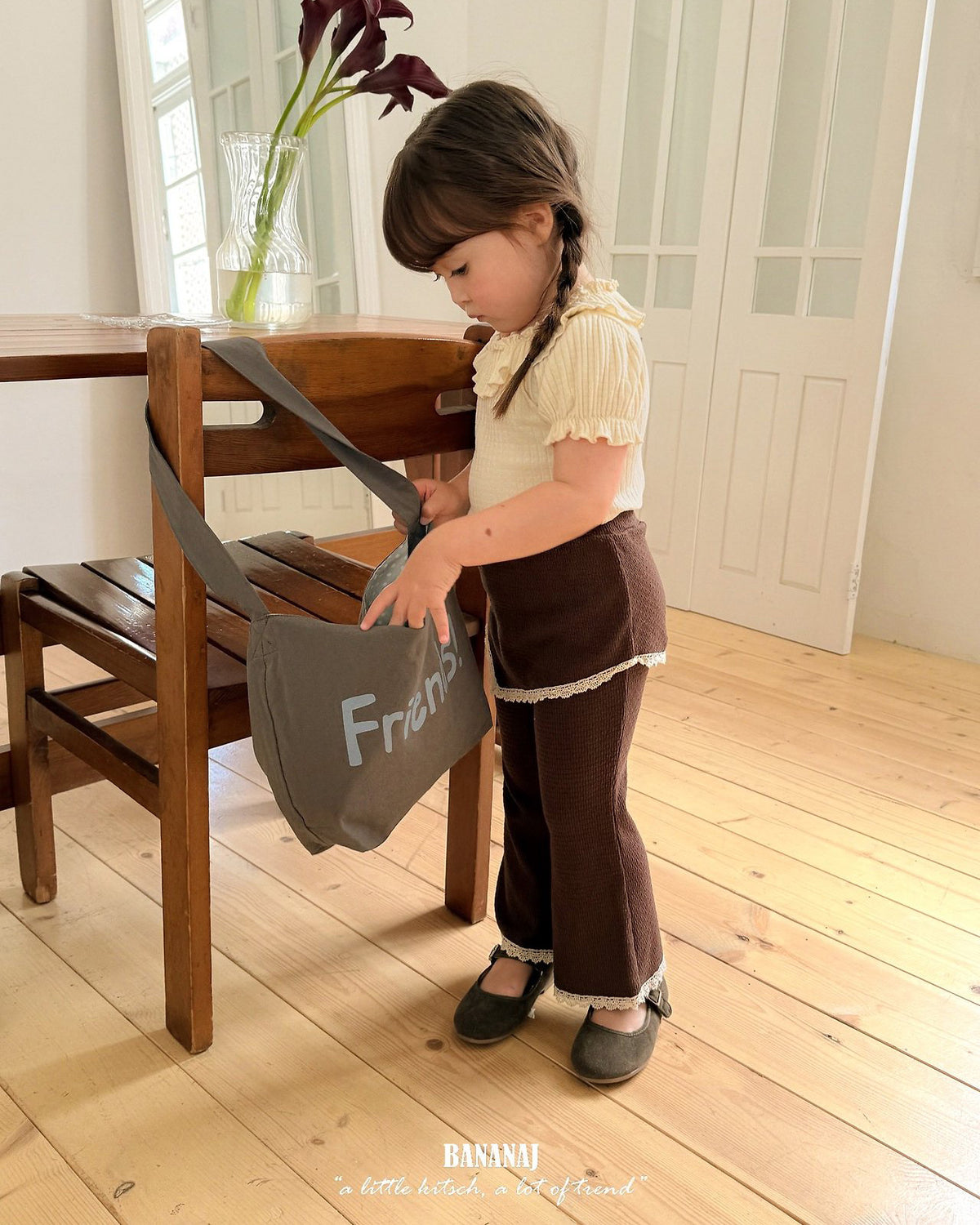 【BANANAJ】jardin skirt pants