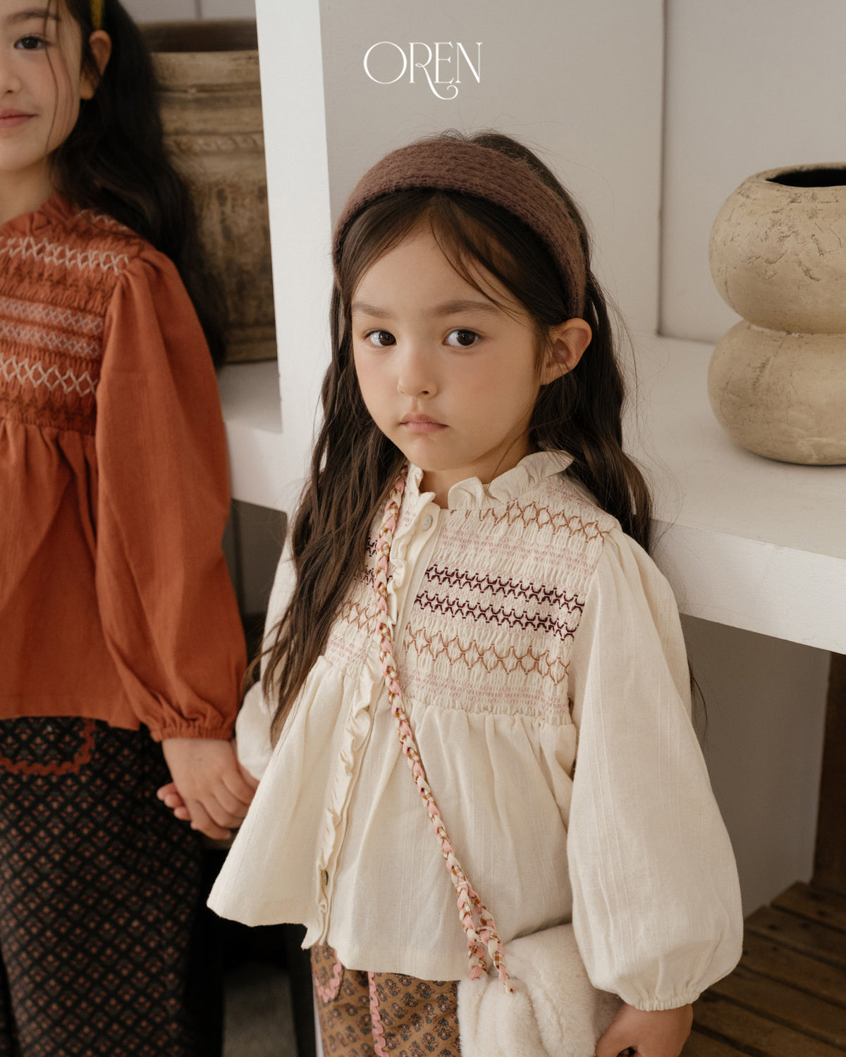 【OREN】merci smock blouse