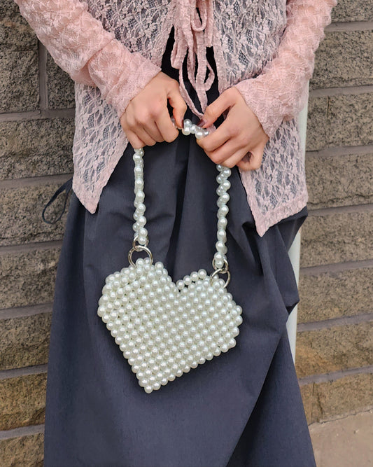 heart beads bag