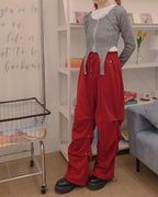 shirring light sweat pants