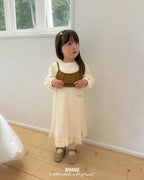 【BANANAJ】lettering waffle dress
