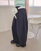 side frill sweat pants