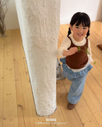 【BANANAJ】frill denim pants