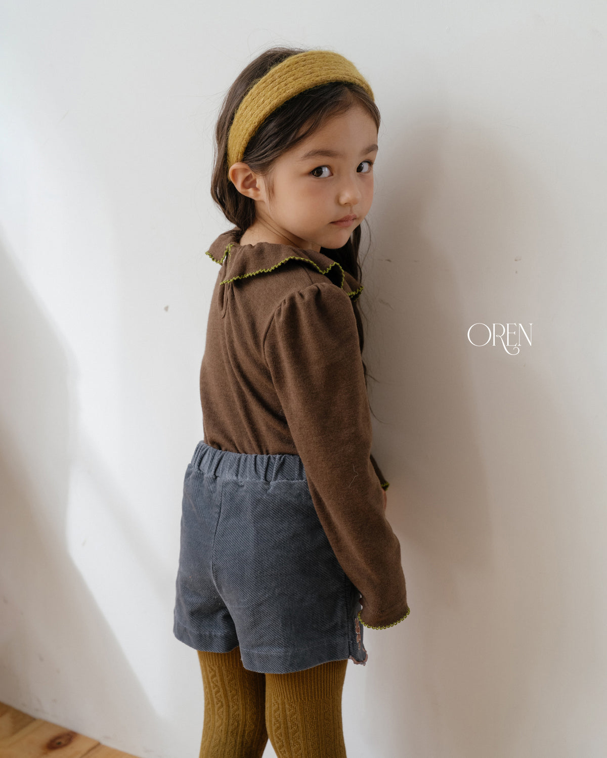 【OREN】bella embroidered culotte pants