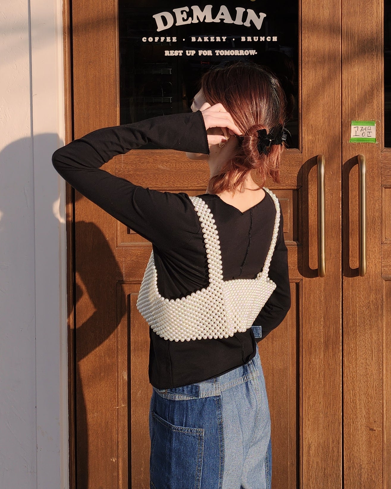 pearl bustier