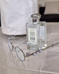 silver kirakira cubic glass