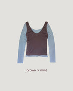 2 item layered top (2点セット)