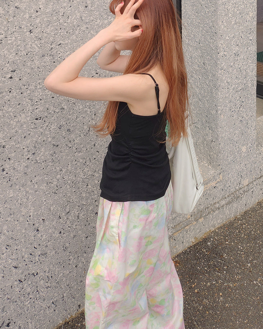 ruffle asymmetry camisole