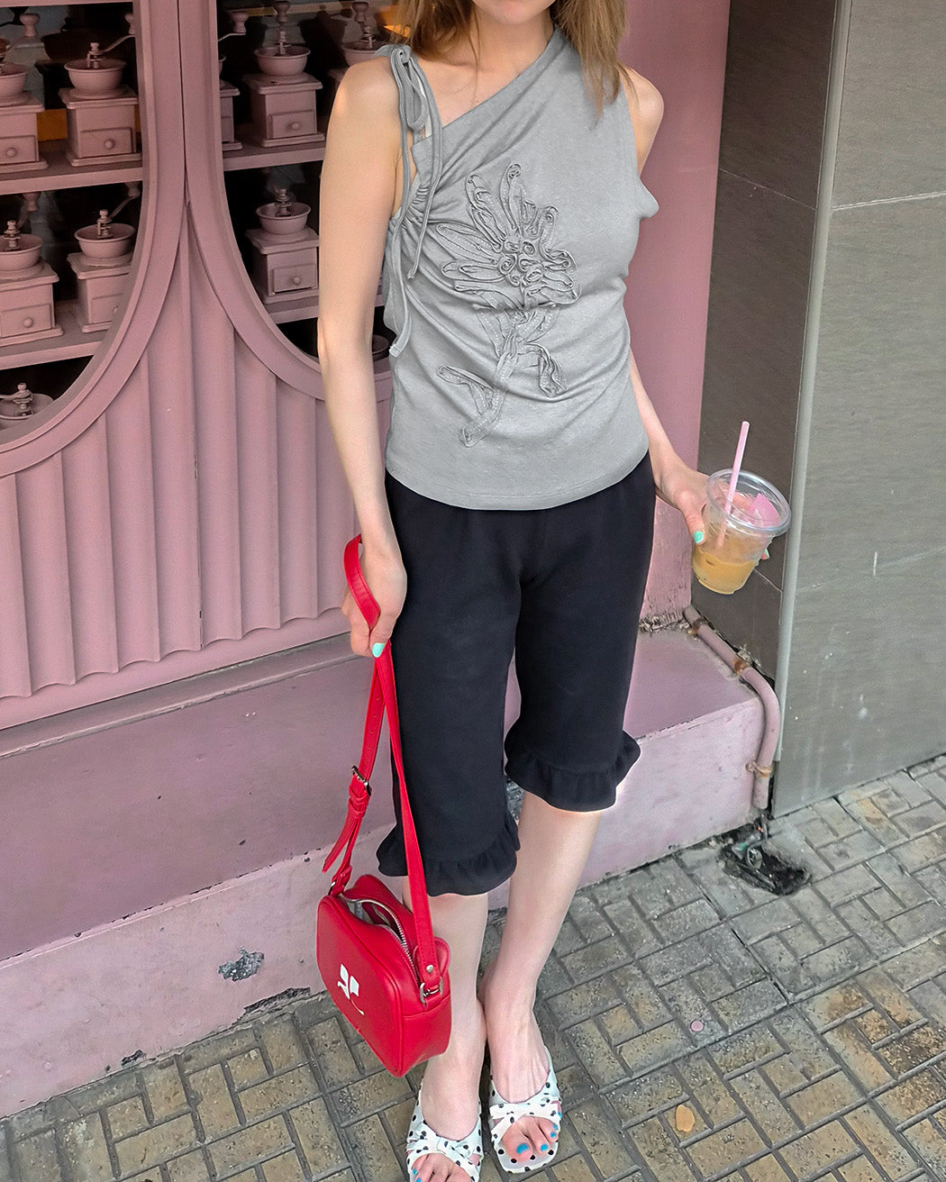 flower motif camisole