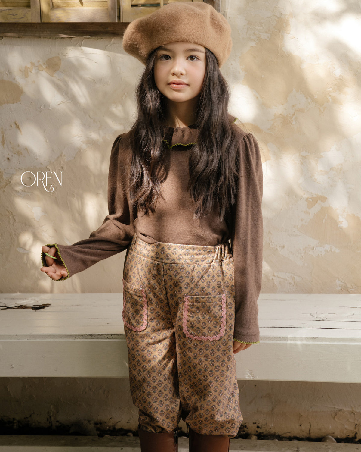 【OREN】mareu jabara padded pants(1oz)