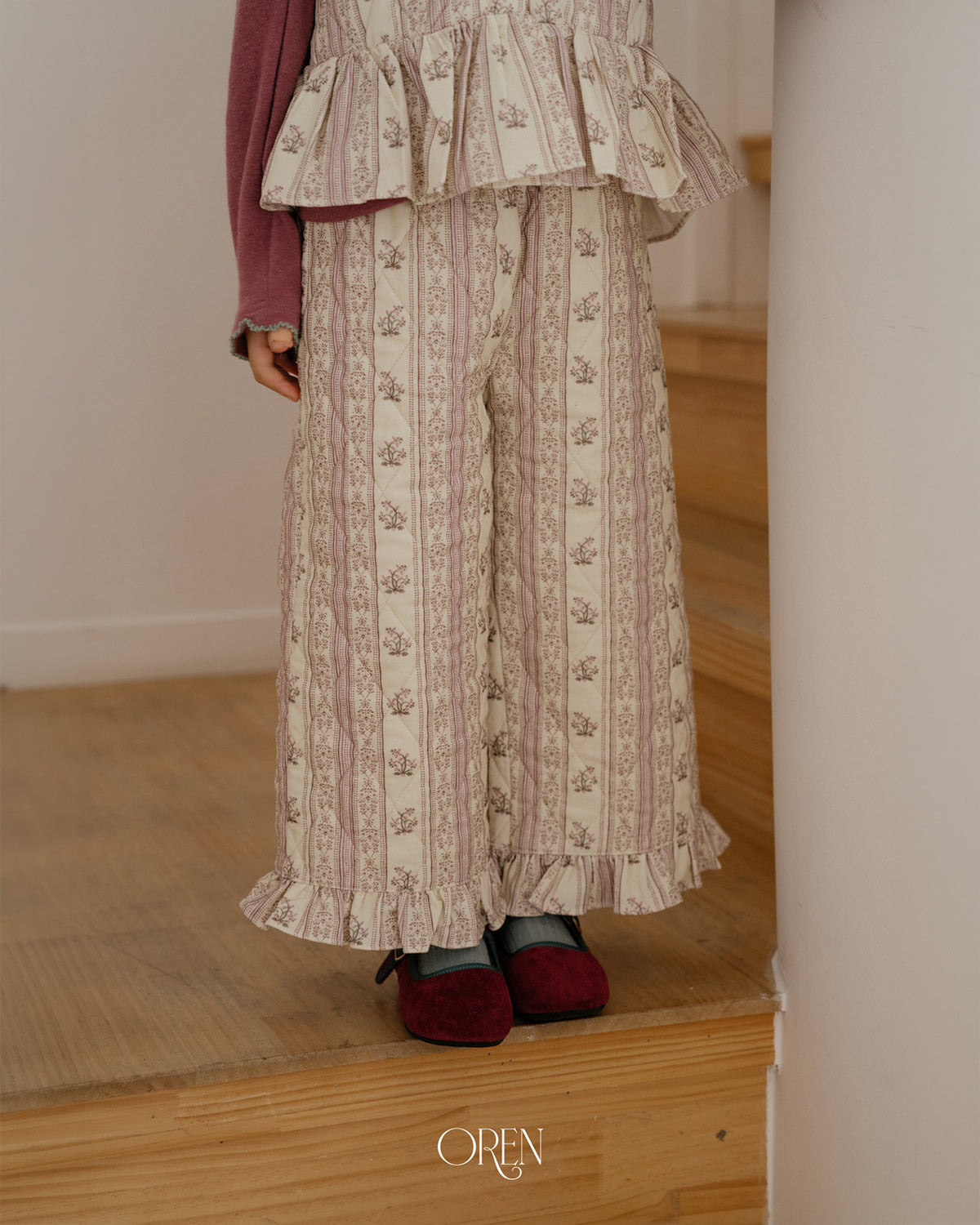 【OREN】groot quilted vest SET UP