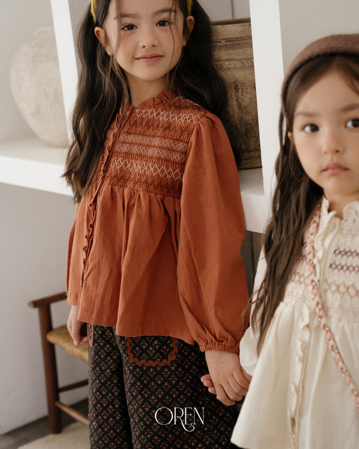 【OREN】merci smock blouse