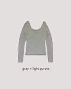 2 item layered top (2点セット)