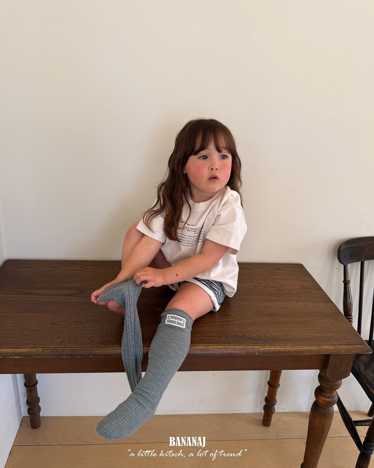 【BANANAJ】mellow rib socks