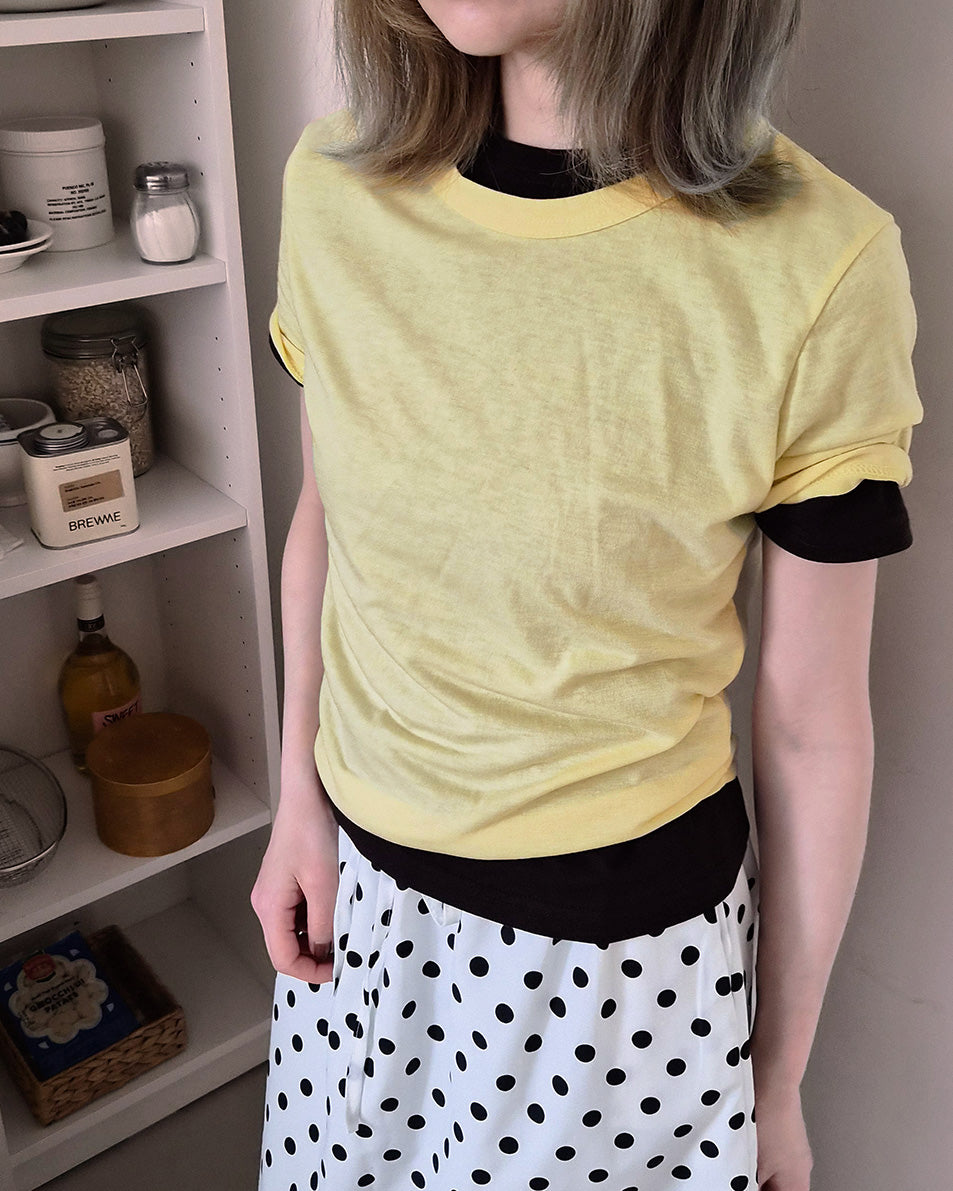 basic color rayon T (1pcs)