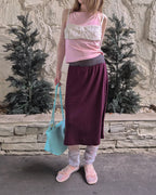 square neck basic color camisole
