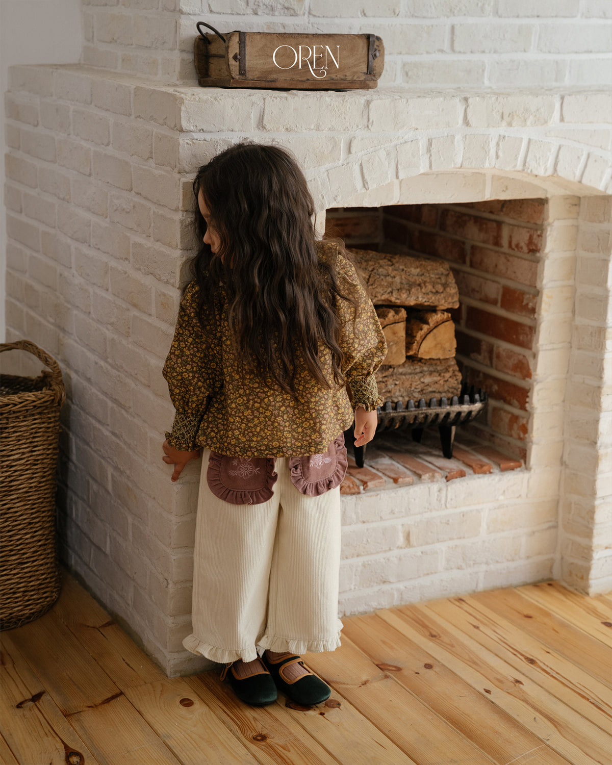 【OREN】naomi frill corduroy pants