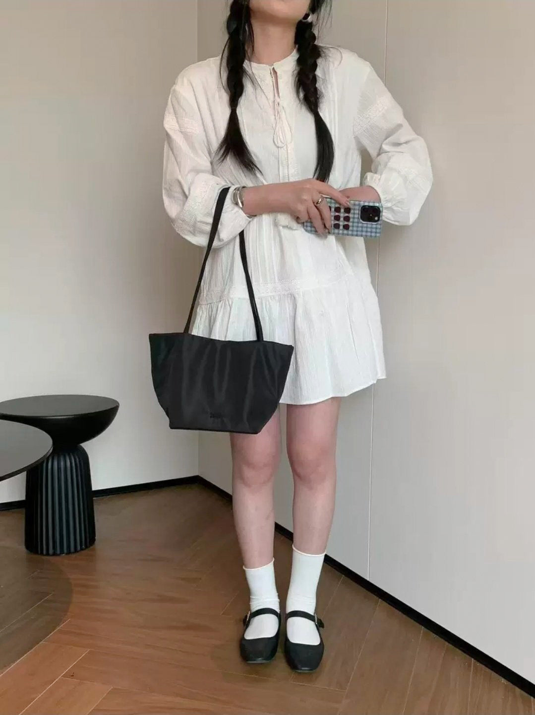 happy color glossy shoulder bag