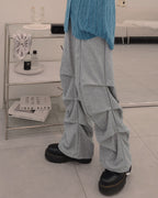 shirring light sweat pants