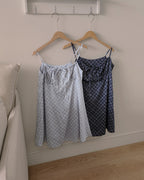 check camisole mini dress
