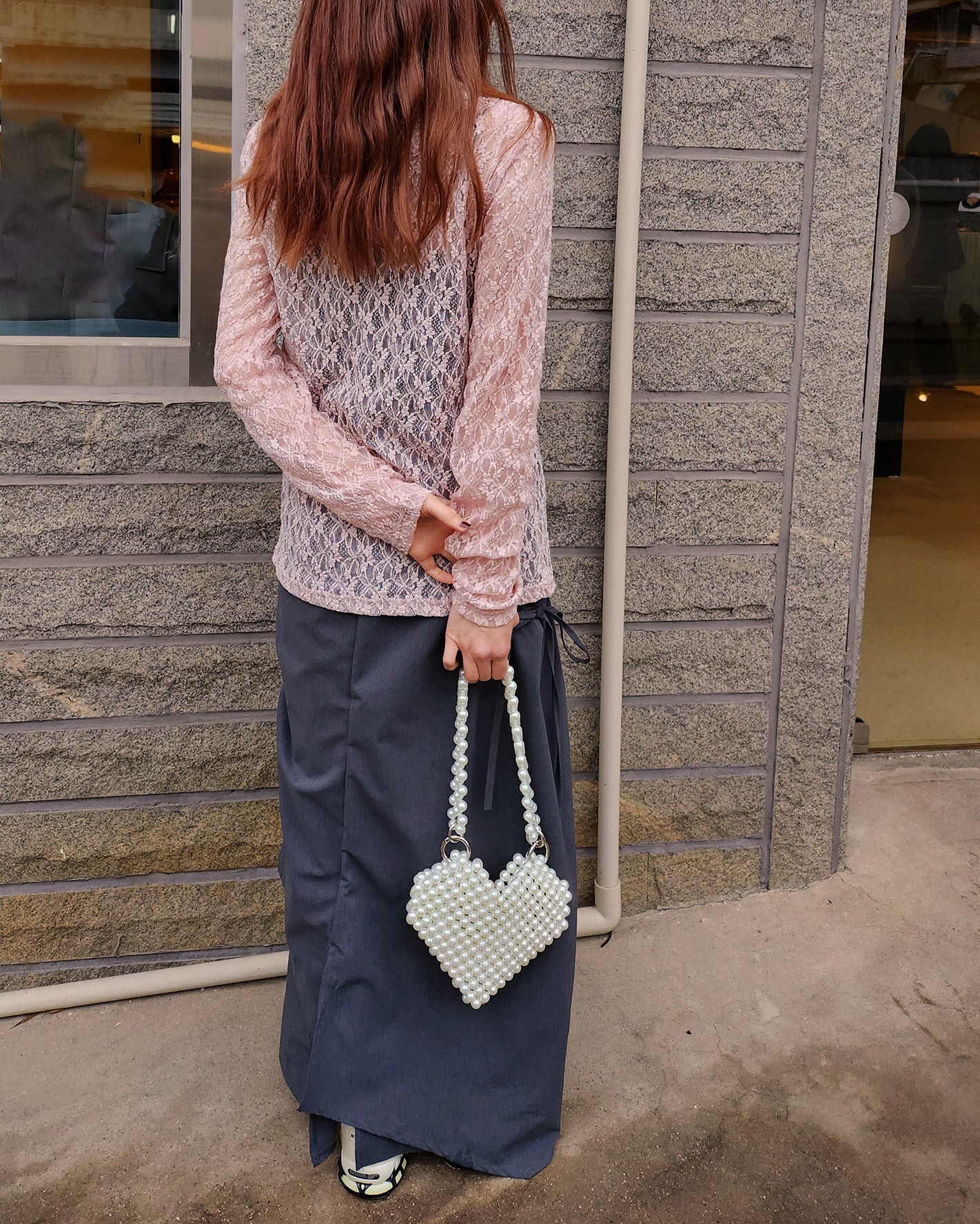 heart beads bag