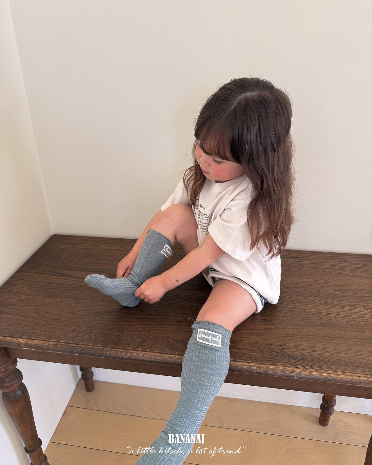 【BANANAJ】mellow rib socks