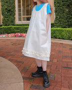 hem frill over midi dress