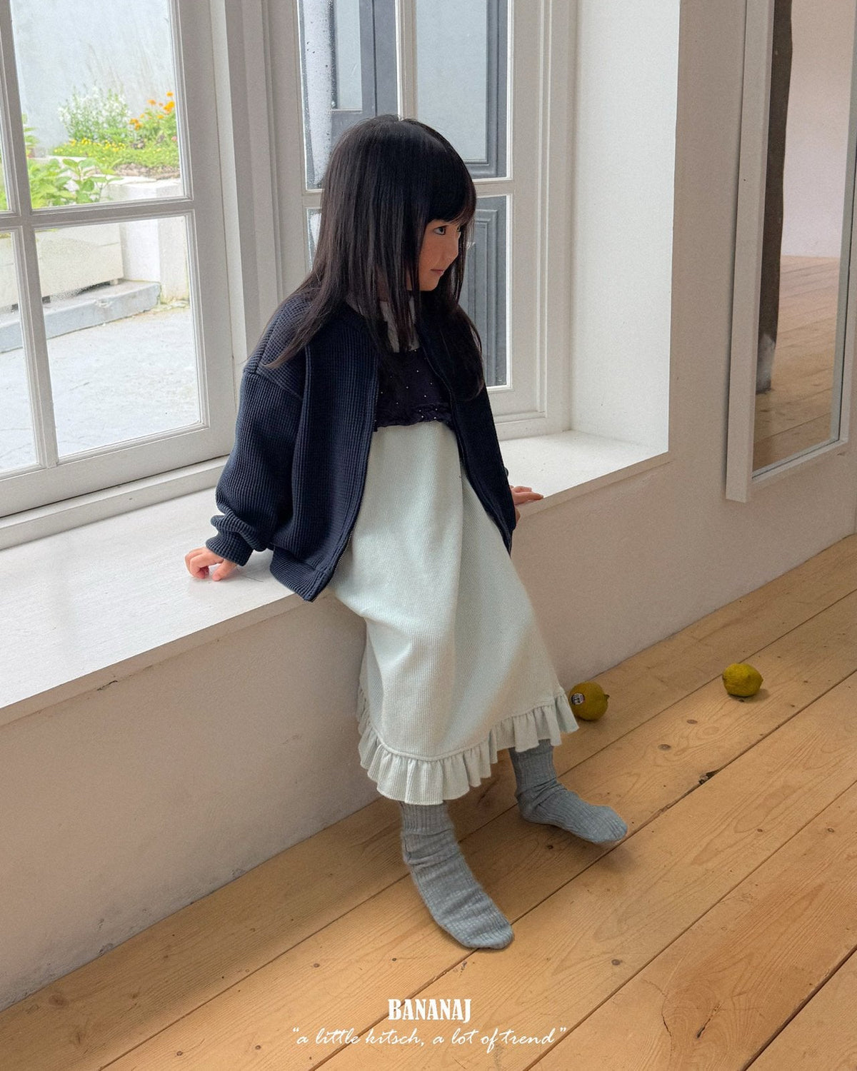 【BANANAJ】waffle jacket