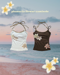 plumeria flower camisole