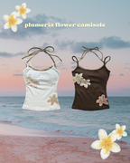 plumeria flower camisole